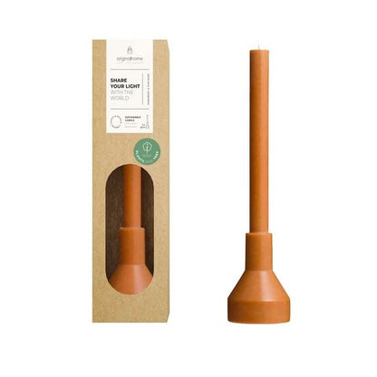 Original Home - Candle &amp; holder terracotta