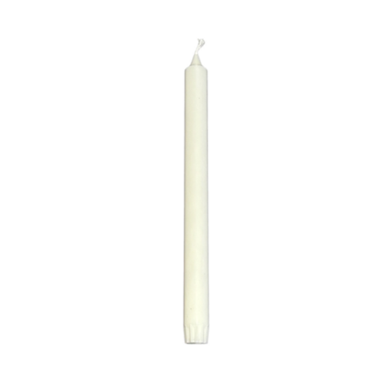 Rustik Lys - Stearine dinerkaars 2,2 x 28 cm wit