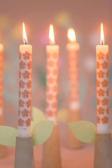 Rustik Lys - By Kimmi dinner candle Marigold dark