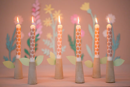 Rustik Lys - By Kimmi dinner candle Marigold dark