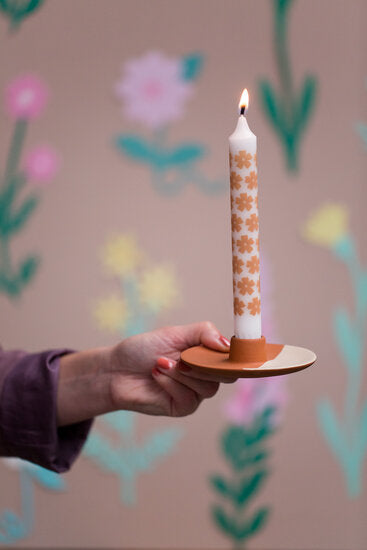 Rustik Lys - By Kimmi dinner candle Marigold dark