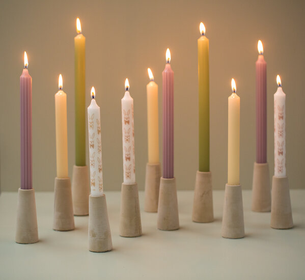 Rustik Lys - By Kimmi dinner candle Bunny s/4