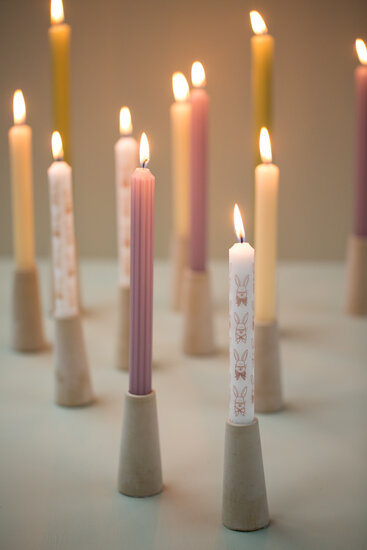 Rustik Lys - By Kimmi dinner candle Bunny s/4