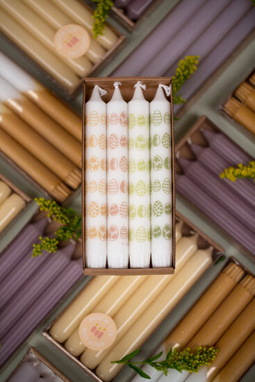 Rustik Lys - By Kimmi dinner candle Eggs s/4