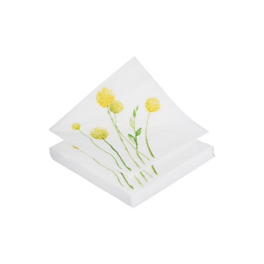 Mijn Stijl - Servetten Bloem Craspedia geel