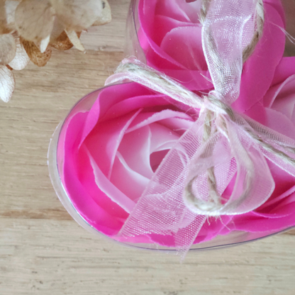 Thistle Rose - Soap Flowers Cotton Candy, set of 3