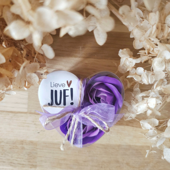 Thistle Rose - Lavender Soap Flowers, set of 3