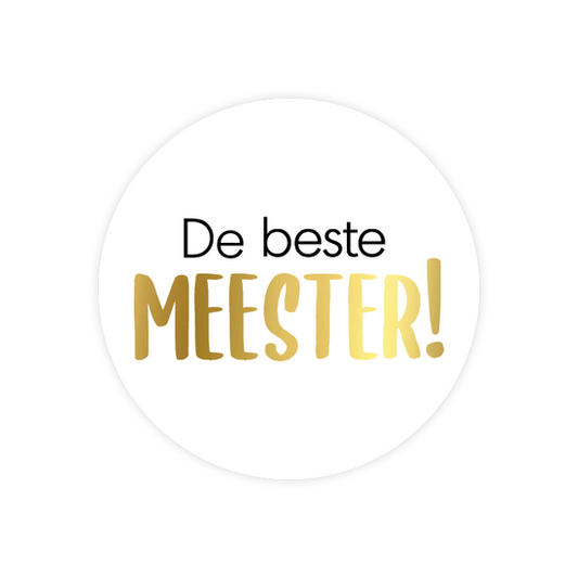 Cadeausticker 'De beste meester', set van 3