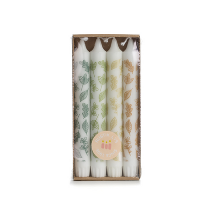 Rustik Lys - Stearine dinner candle By Kimmi Leaf s/4