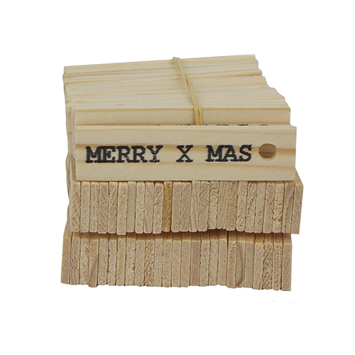 My Style - Wooden label Merry x mas