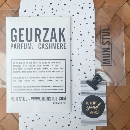 Gift set Geurzakje Jij bent goud waard