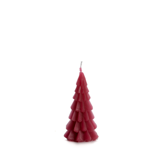 Rustik Lys - Kerstboom kaars raspberry S