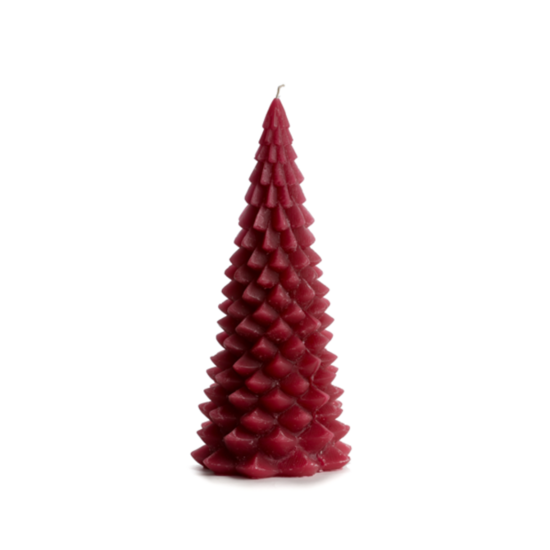 Rustik Lys - Christmas tree candle raspberry L