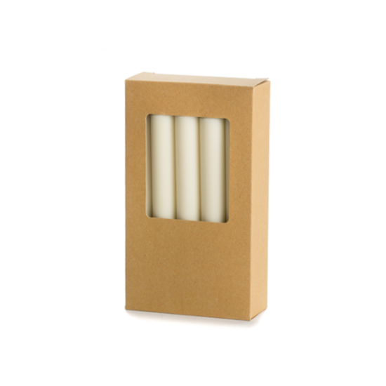 Rustik Lys - Stearine dinerkaars 2,2 x 19 cm cream