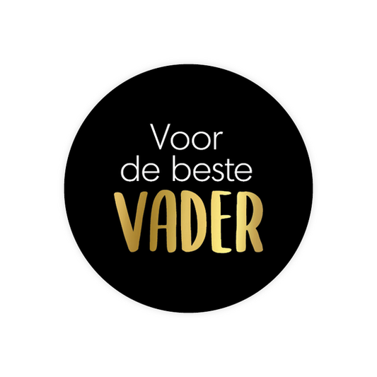 Cadeausticker 'Voor de beste vader', set van 3