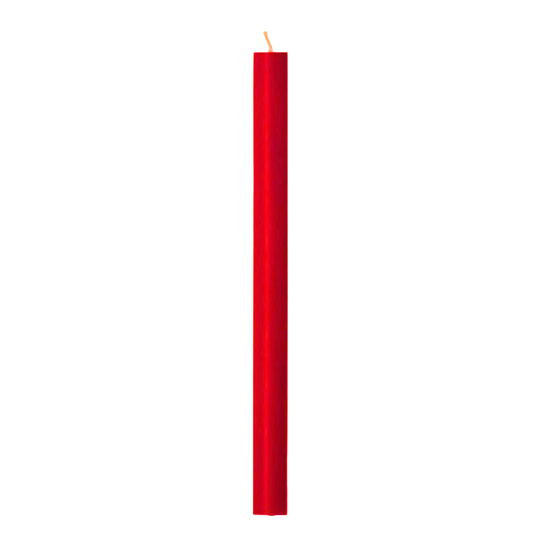 Rustik Lys dinerkaars Rood – 2,1 × 30 cm