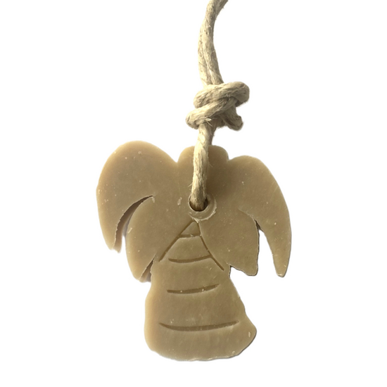 My Style - Soap hanger Palm tree argille jaune, scent lotus jasmine