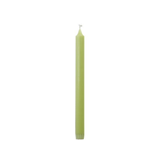 Rustik Lys - Stearine dinner candle 2.2 x 28 cm apple green
