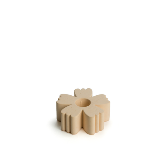 Rustik Lys kandelaar Concrete Flower apricot