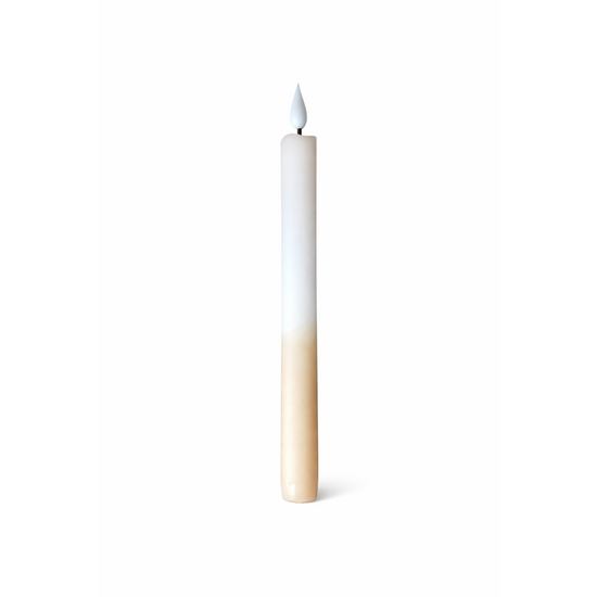 Bon Lifestyle - LED Dip Dye dinner candle - blush/sand