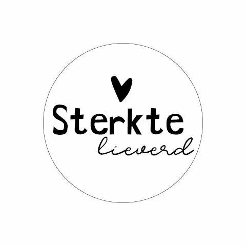 Cadeausticker 'Sterkte lieverd', set van 3