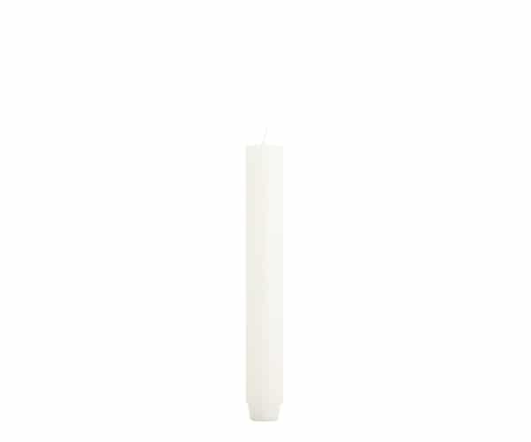 Rustik Lys dinerkaars Wit – 2,6 × 18 cm
