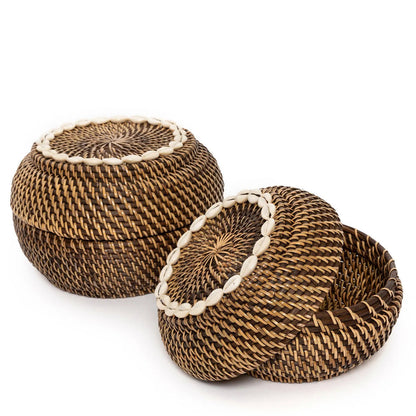 Bazar Bizar – Colonial Peek-a-Boo mand Naturel Bruin M – 27 × 18 cm
