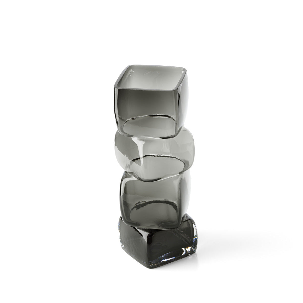 Bazar Bizar Cubes vaas – donkergrijs – L – productfoto 3