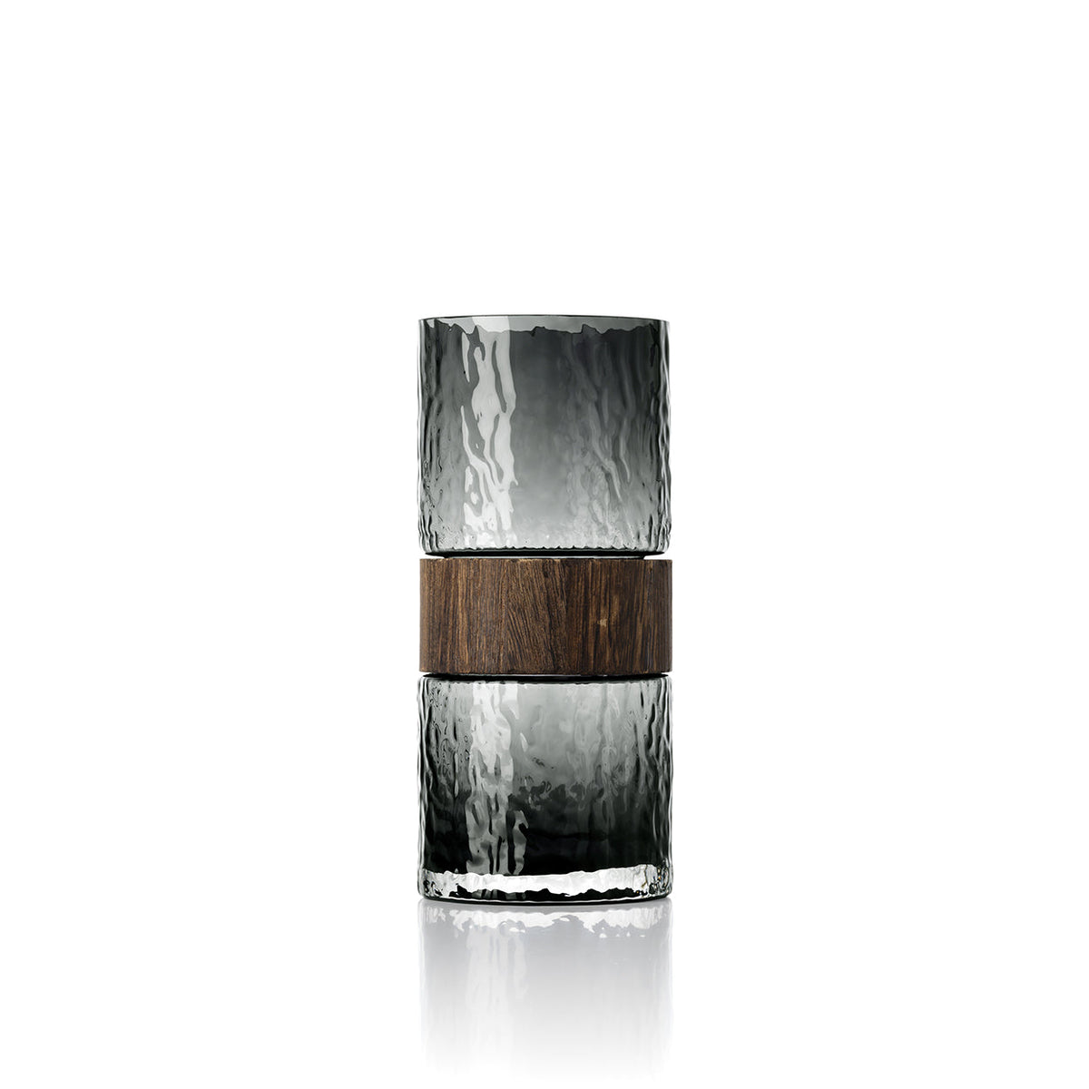 Bazar Bizar – Wood You Be Mine vaas – donkergrijs – M – productfoto 1