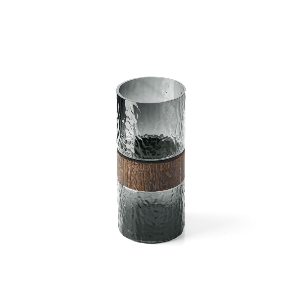 Bazar Bizar – Wood You Be Mine vaas – donkergrijs – M – productfoto 2