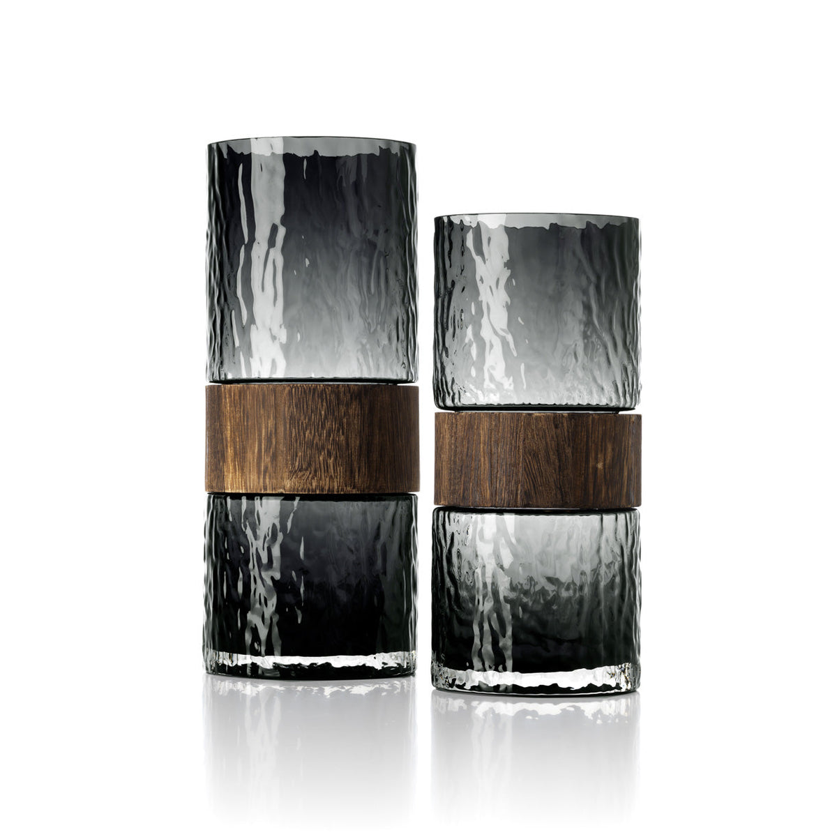 Bazar Bizar – Wood You Be Mine vaas – donkergrijs – M – productfoto 3