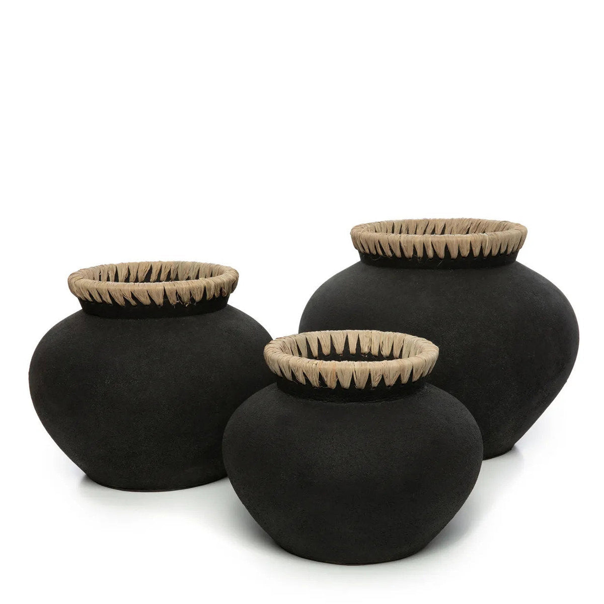 Bazar Bizar – Styly vaas – zwart/naturel – S – productfoto 7