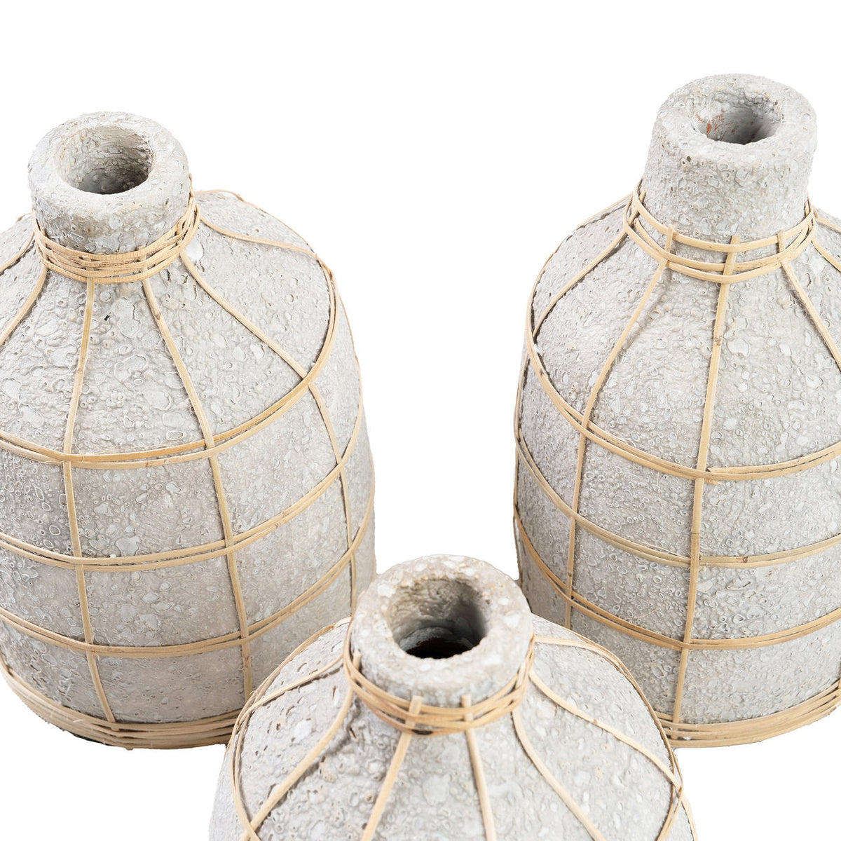 Bazar Bizar Whoopy vaas – beton/naturel – L – productfoto 8
