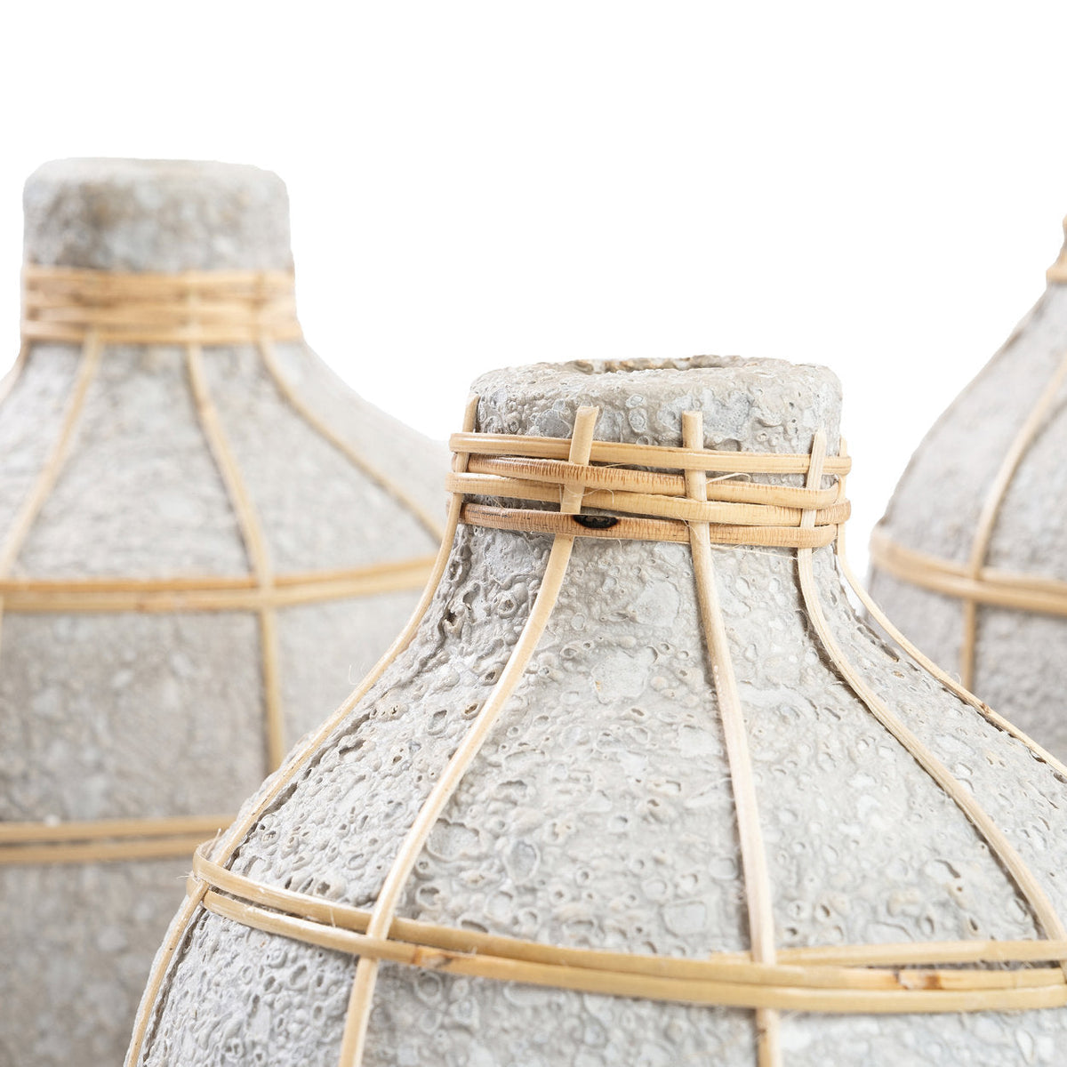 Bazar Bizar Whoopy vaas – beton/naturel – L – productfoto 10