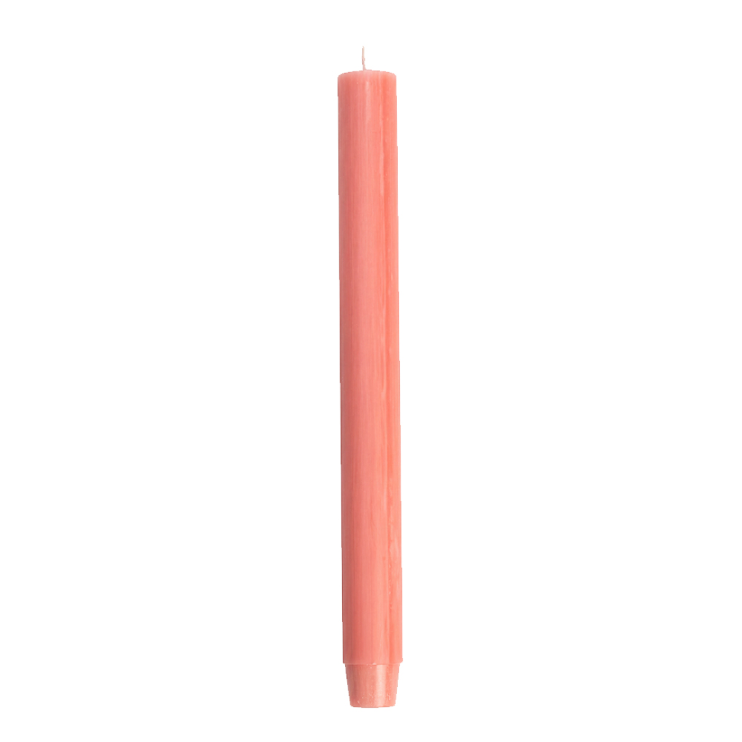 Rustik Lys dinerkaars paraffine Coral 2,6 x 30 cm