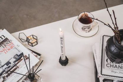 Housevitamin - White Candles with Text s/3