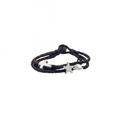 Lisbeth Dahl Copenhagen - Black leather bracelet