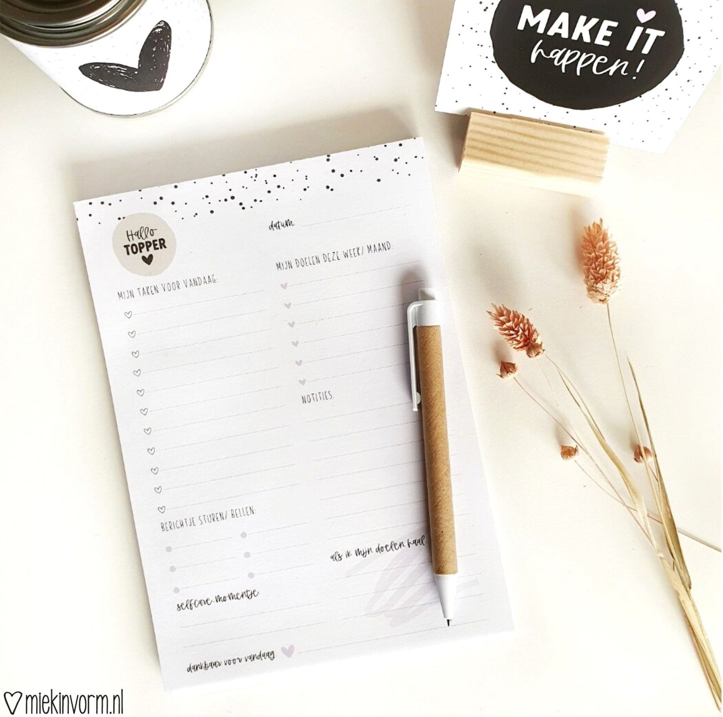 MIEKinvorm - Dagplanner A5