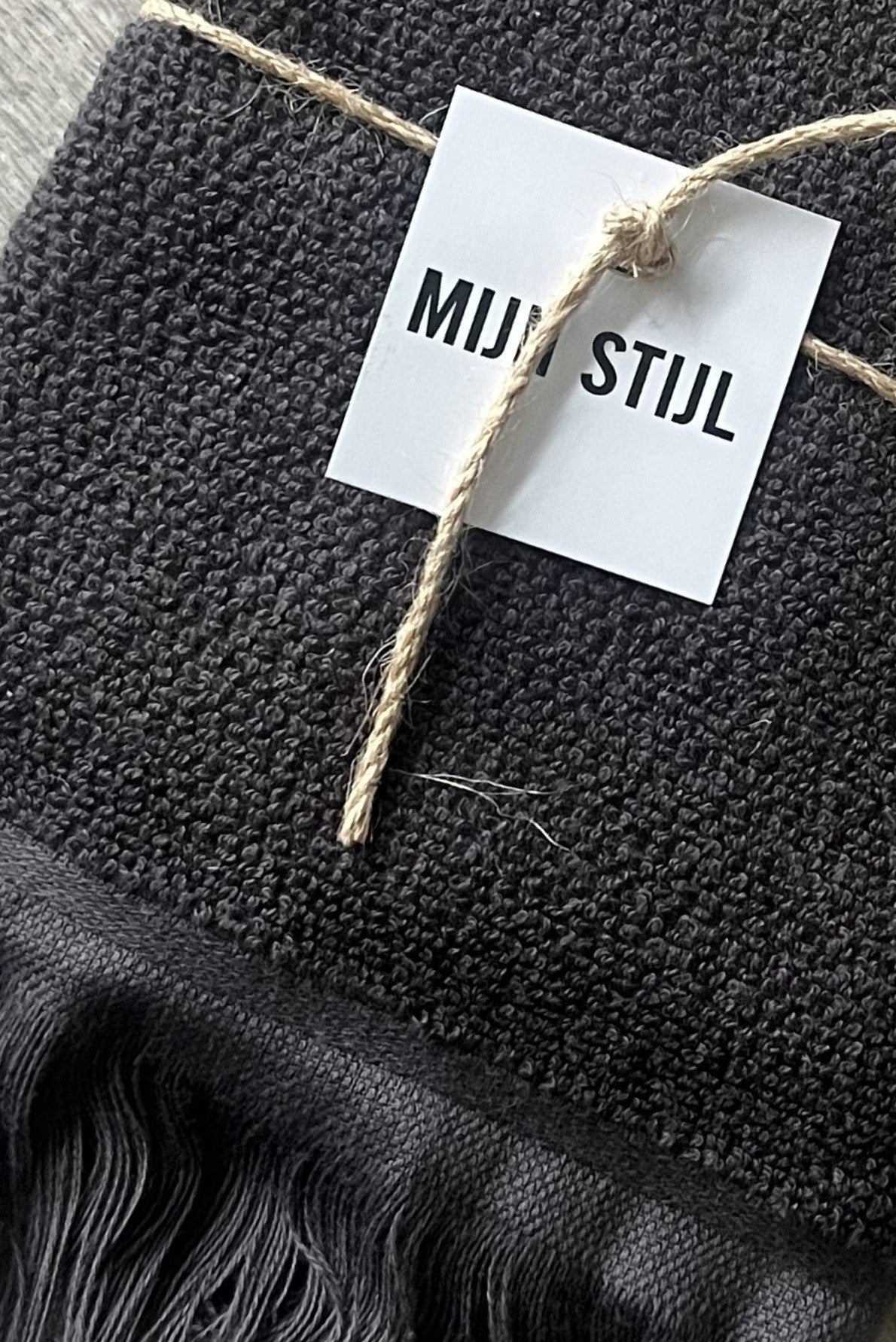 My Style - Fringed Towel Dark Grey