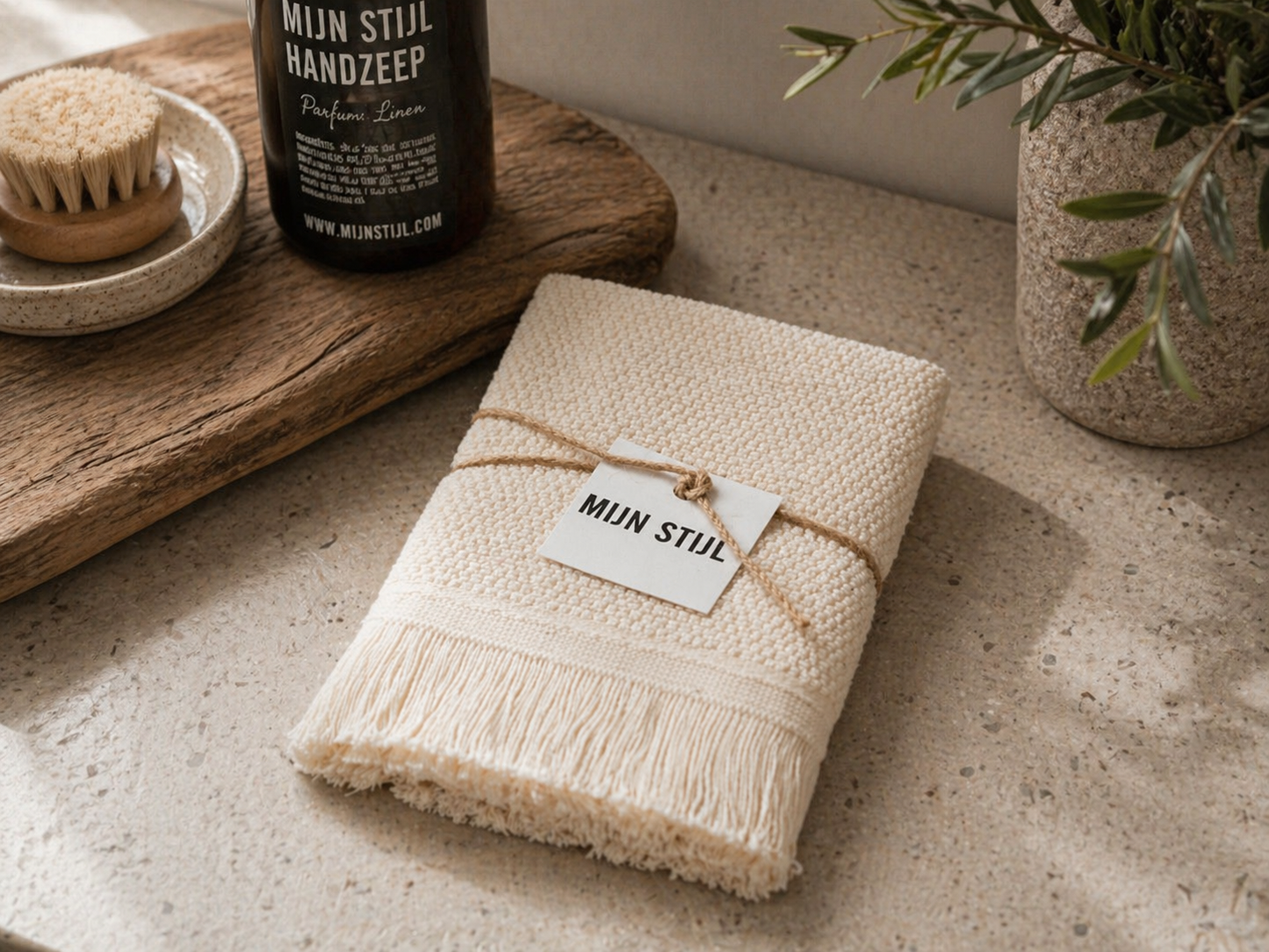 My Style - Towel with fringes Ecru