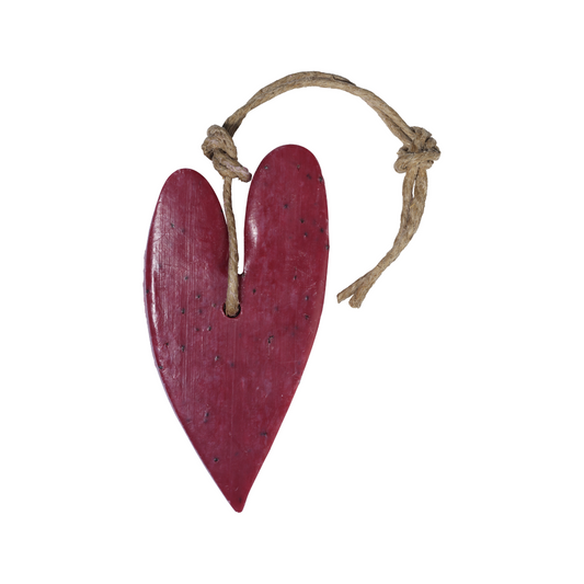My Style – Seifenanhänger Herz XL, kirschrot mit Cranberrykern- und Feigenduft