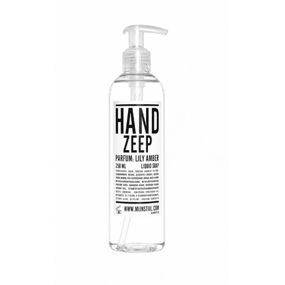 Mijn Stijl handzeep Lily Amber 250 ml in transparante fles met pomp