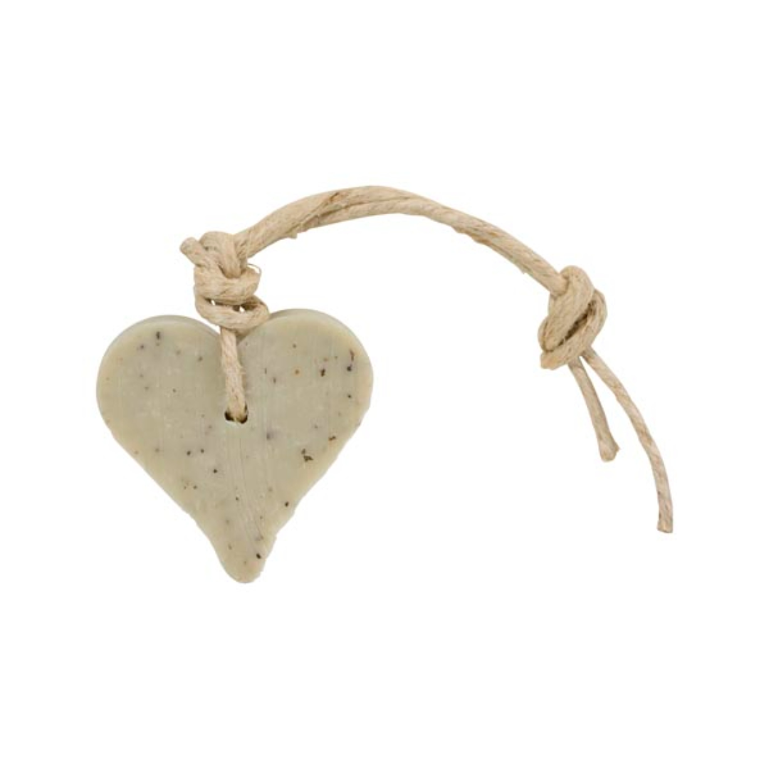 My Style - Soap pendant heart argillaceous green, scented lemon &amp; basil