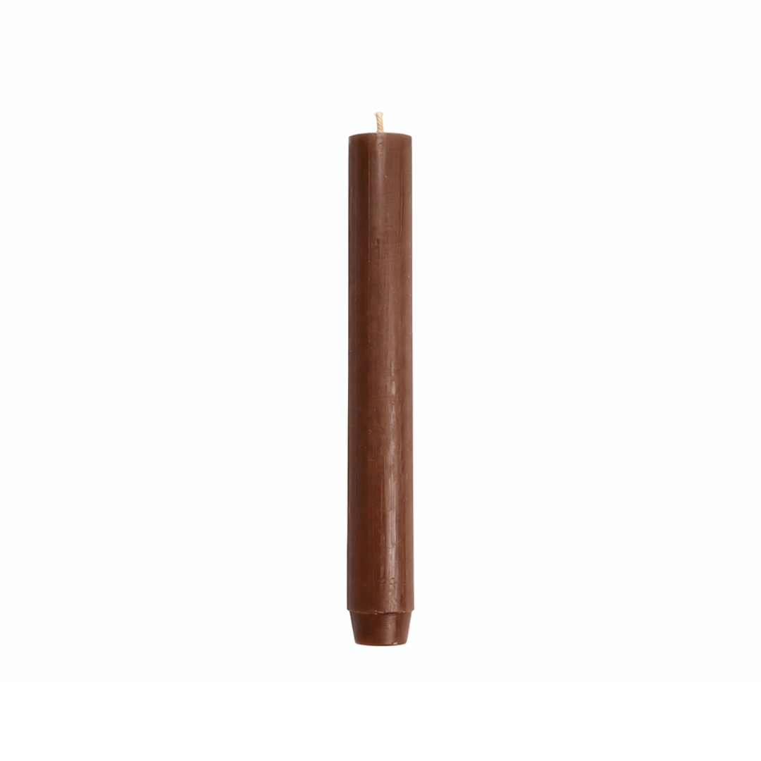 Rustik Lys dinerkaars Hout – bruine kaars 2,6 × 18 cm