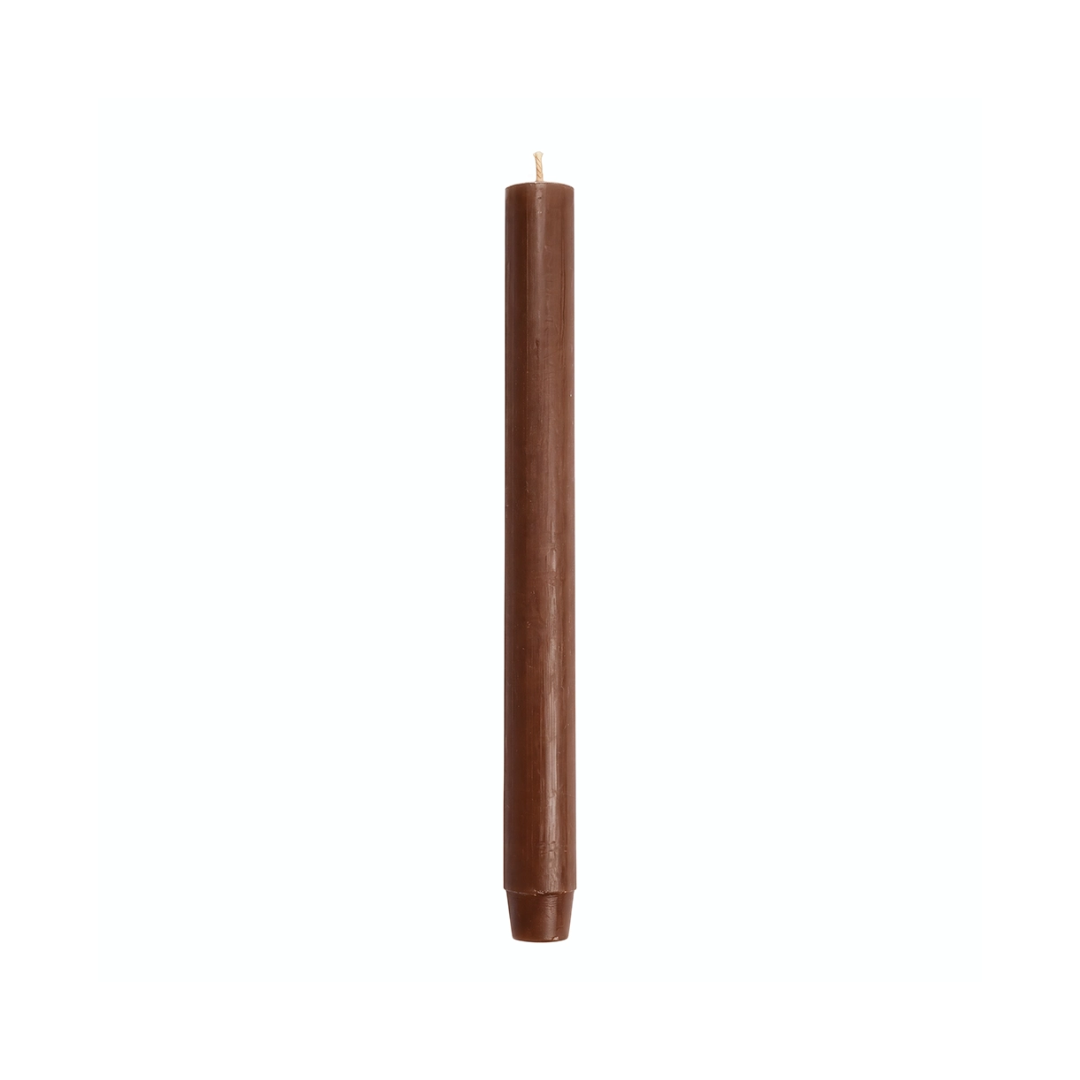 Rustik Lys dinerkaars Hout – lange bruine kaars 2,6 × 30 cm