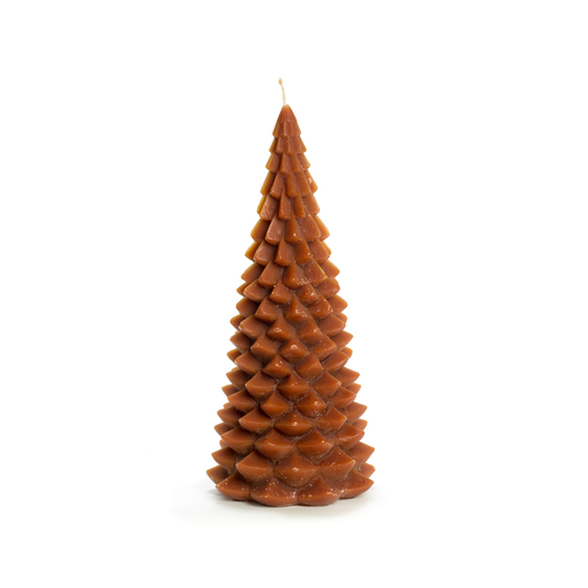 Rustik Lys kerstboomkaars Chestnut bruin 13,5 × 30 cm