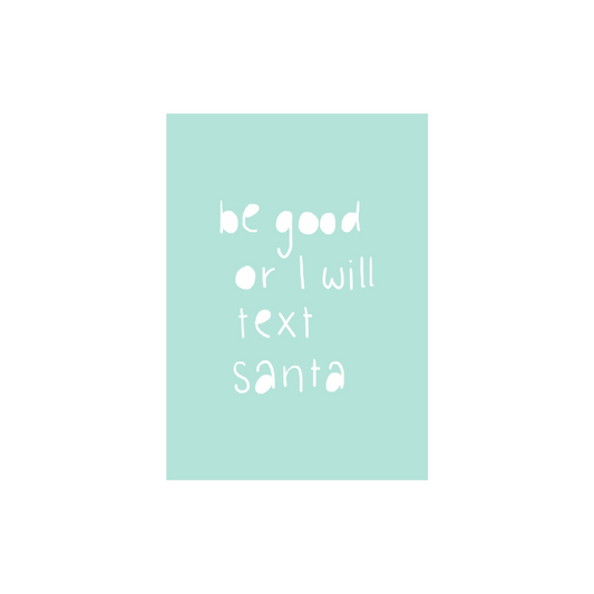 Studio Stationery - Kerstkaart Be good 15 stuks (kneusje)
